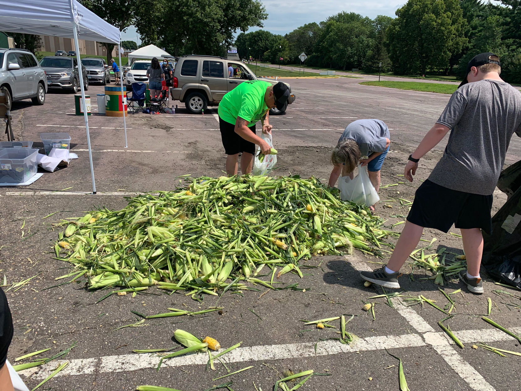 Corn giveaway